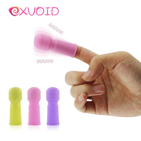EXVOID Finger Vibrator Silicone G-spot Massager Sex Toys for Couples Women Lesbian Clitoris Stimulator Sex Shop Adult Products ► Photo 1/6