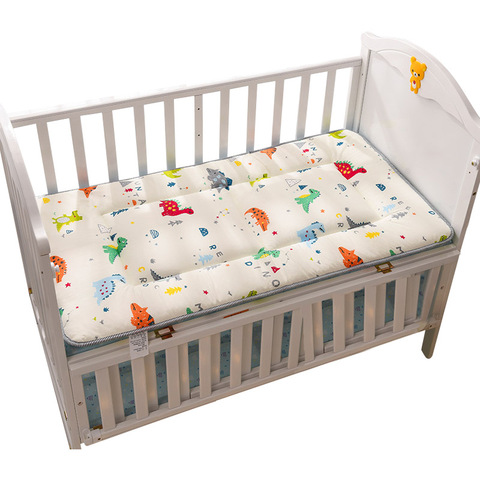 Crib Mattress Toddler Bed Mattress Pad Double Sides Cotton Mesh Baby Bedding Set  Boys Girls Infant Bed Set 120x65cm ► Photo 1/6