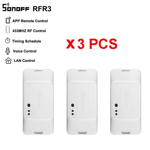 3PCS SONOFF RFR3 WiFi Switch 433Mhz Remote Controller Wireless Switches DIY Relay Modules Smart Home Automation Support RM433 ► Photo 1/6