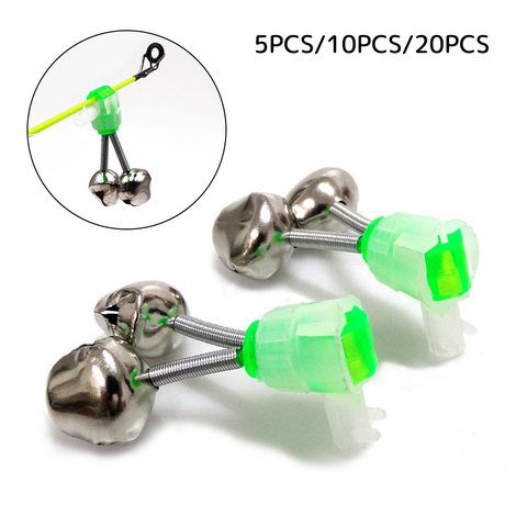 10/20Pcs Fishing Rod Bell Clips Dual Ring Alarm Bell Clamp Fishing Equipment 10/20Pcs Fishing Rod Bell Clips Dual Ring Alarm Bell Clamp Fishing Equipment