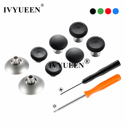 IVYUEEN Magnetic Thumbsticks Grips for Dualshock 4 PS4 Pro Controller Swap Analog Stick Kit For Playstation 4 Slim Gamepad ► Photo 1/6