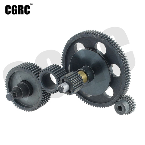 Metal Full Set Complete Gearbox Transmission Gear  For 1/10 RC Crawler Car Axial SCX10 OP Upgrade Parts ► Photo 1/6