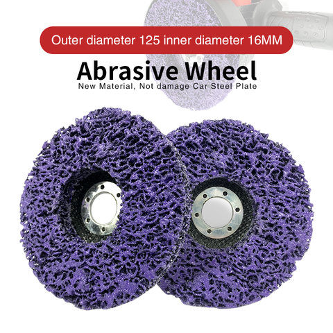 Abrasive Tools Abrasive Wheel Paint Rust Removal Clean For Angle Grinder Poly Strip Disc Durable Purple Grinder Wheel 125mm 1PC ► Photo 1/6