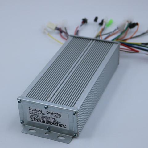 GREENTIME Sensor/Sensorless 48V-72V 1500W-2000W 18 mosfet BLDC motor controller E-bike brushless controller ► Photo 1/4