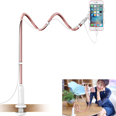 Universal Desktop Bed Long Arm Lazy Stand Mount Mobile Phone Holder for iPhone Samsung GK99 ► Photo 1/6