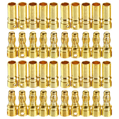 3.5mm Bullet Banana Connector Plug High Quality Brushless Motor Banana Plugs Bullet Connecter Plated For RC Battery ESC Motor ► Photo 1/5