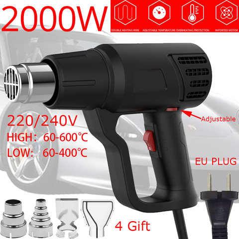Heat gun Air dryer for Soldering iron Hair Hot Air dryer Thermoregulator Shrink wrapping gun pneumatic thermofan thermal blower ► Photo 1/6