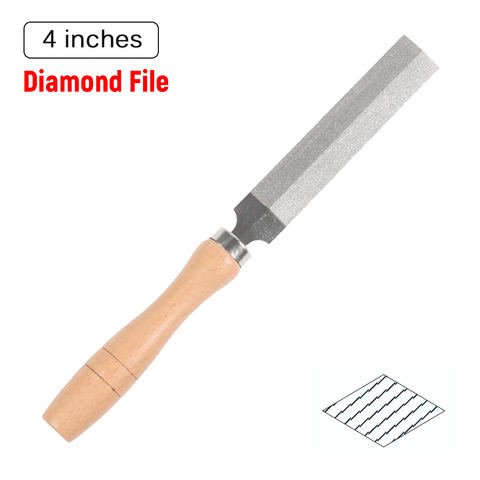 Diamond File for Diamond Wood Carving Metal Glass Grinding Woodworking Garden Tool 4In/3In ► Photo 1/6