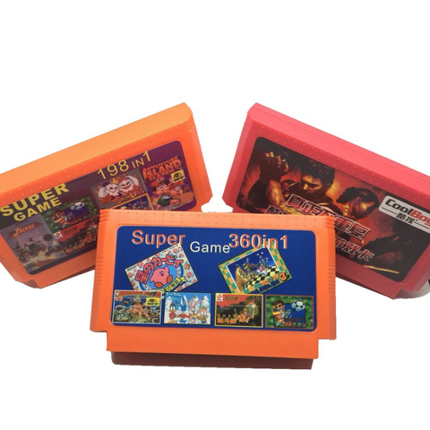 Hot Sale 3 piece Game Collection (400 in 1 + 198 in 1+ 360 in 1) 60 Pins Game Cartridge For 8 Bit Game Console ► Photo 1/1