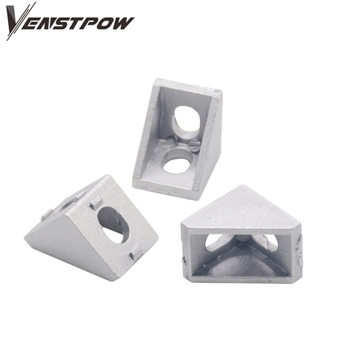 HOTSale 20pcs 2022 corner fitting angle aluminum 20 x 20 L connector bracket fastener match use 2022 industrial aluminum profile ► Photo 1/6