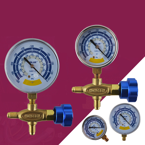 R22 Vacuum pump gauge Air conditioning tool set liquid set manifold gauge 60MM 80MM ► Photo 1/4