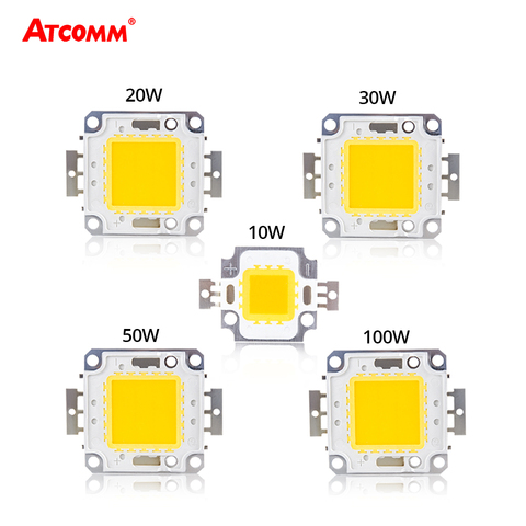 COB LED Light Beads 12V 30V 10W 20W 30W 50W 100W High Power Integrated LED Chip Lamp Diode Matrix Spotlight Square Floodlight ► Photo 1/6