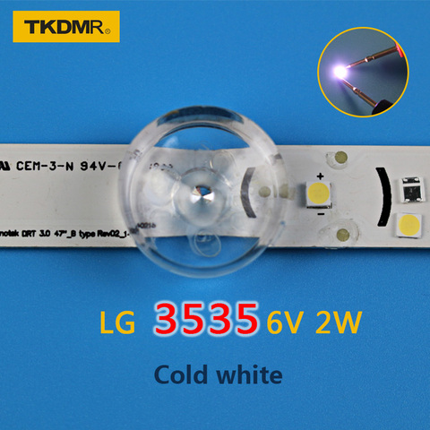 TKDMR 50pcs LG Innotek LED LED Backlight 2W 6V 3535 Cool white LCD Backlight for TV TV Application free shipping ► Photo 1/5