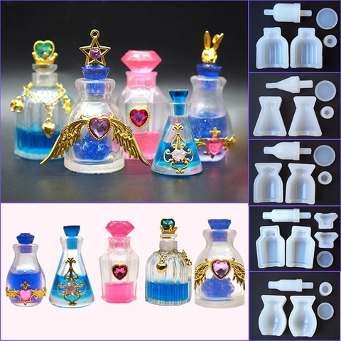 Mana Potion Shape Molds Magic Bottle Tools DIY Handcraft Estus Flask Shape Resin Mold Epoxy Silicone Tools ► Photo 1/6