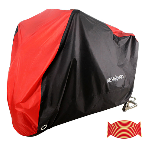 190T Black Red Waterproof Motorcycle Covers Motors Scooter Dust Rain Snow UV Protector Cover Indoor Outdoor M L XL XXL XXXL D35 ► Photo 1/5