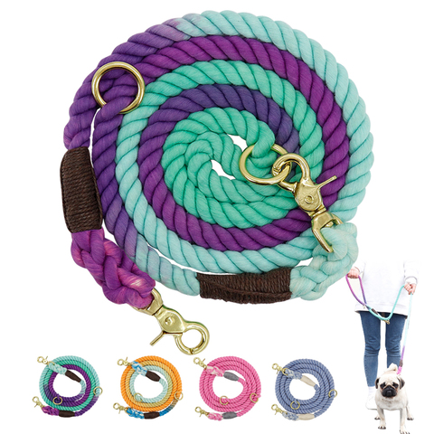 Soft Dog Pet Leash Rope Nylon Small Medium Large Dogs Leashes Long Heavy Duty Puppy Walking Hiking Lead Ropes for Dogs ► Photo 1/6