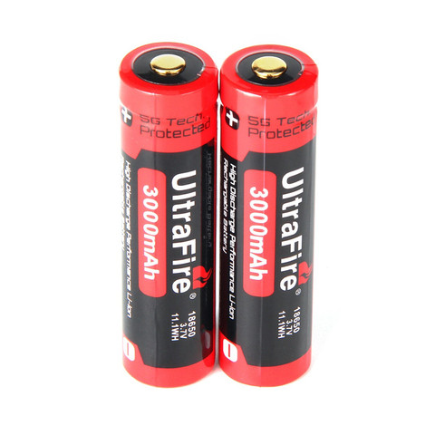 Ultrafire 18650 high capacity 2200mAh  battery 3.7V lithium ion rechargeable battery de litio para las baterias de la linterna ► Photo 1/6