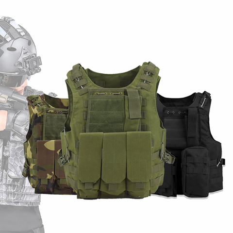 Amphibious Tactical Military Assault Panel Vest Men's Vest Combat Hunting Vest CS Outdoor Jungle Equipment ► Photo 1/6