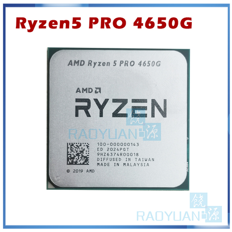 AMD Ryzen 5 PRO 4650G R5 PRO 4650G 3.7 GHz Six-Core twelve-Thread 65W CPU Processor L3=8M 100-000000143 Socket AM4 ► Photo 1/1