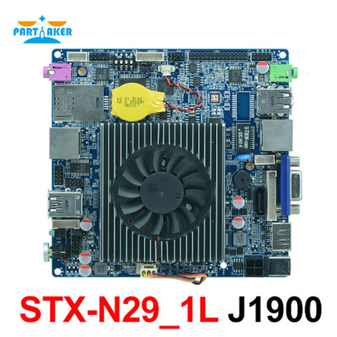 Fanless MINI ITX Motherboard with 6*USB 2*COM VGA LVDS Intel J1900 STX-N29_1L ► Photo 1/5