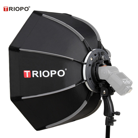 Triopo 90cm Photo Portable Outdoor Speedlite Octagon Umbrella Softbox for Godox V860II TT600 Yongnuo YN560IV YN568EX Flash KS90 ► Photo 1/6