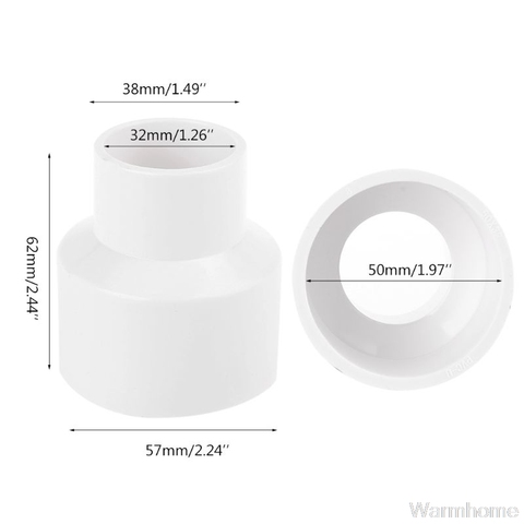 PVC Woodworking Reducer Adaptor For Vacuum Cleaner For Cyclone Dust Collector Jy16 20 Dropship ► Photo 1/6