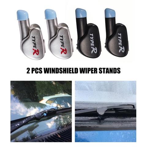 Wiper Stand 2 PCS wiper aid Window Windshield Wiper Stands Accessories  aluminum alloy Wiper Blade Stand Separator Car Tool ► Photo 1/6