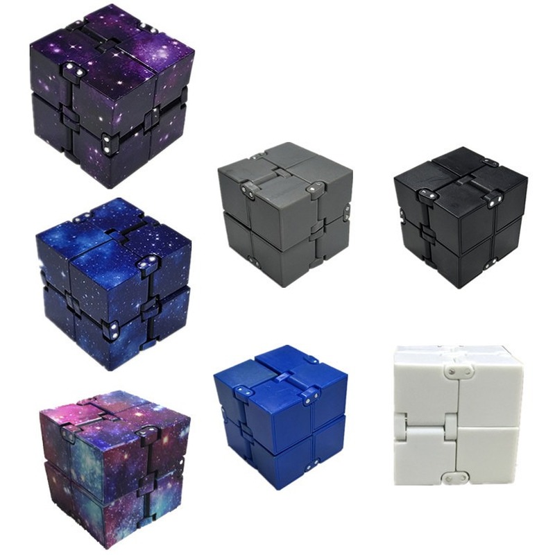 Infinity Cube Stress Relieve Puzzle Fidget Unlimited Flip Funny Toys ADHD Color 
