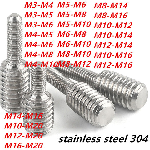 M3/M4M5/M6/M8/M10/M12/M14/M16stainless steel 304 Converter Reducing Bolt Camera Adapter Conversion Screw Double Heads Screw1235 ► Photo 1/5