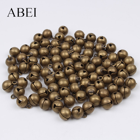 10mm 50pcs Copper Bell Christmas Gingle bell DIY Barcelet Beads Handmade bells craft Accessories ► Photo 1/6