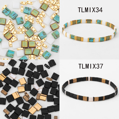 Taidian Miyuki Tila Beads  For Creativity  Beaded Bracelets Jewelry Finding Multi Size And Colors 5grams/lot ► Photo 1/6