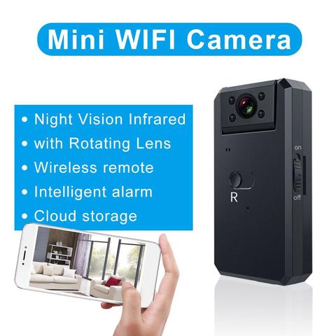 MD90S Mini Camera HD1080P Motion Detection Wifi 180 Degree Wide Angle Night Vision Micro Camera Baby Safe Care DV Recorder ► Photo 1/6
