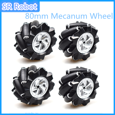 80mm Mecanum Wheel + 4mm/6mm Motor Coupling Kit  Omni Wheel For 2WD/ 4WD Smart Robot Car Chassis DIY For AGV Drif ► Photo 1/4