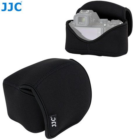 JJC Mirrorless Camera Pouch Bag For Nikon Z50 + 16-50mm lens + Nikon HN-40 / JJC LH-HN40 Lens hood Camera Case With Inner Strap ► Photo 1/6