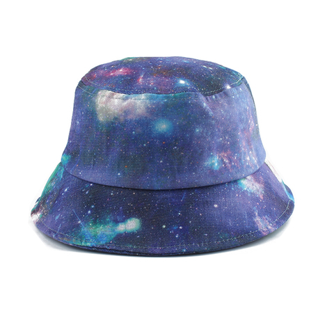 2022 Fashion Galaxy And Stars Printed Bucket Hats For Women Men Panama Summer Sun Protection Hat Bob Homme Fishing Cap ► Photo 1/6