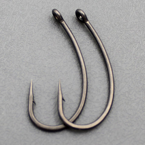 20PCS Carp Fishing Rig Accessories Kurve Shank Carp Fishing Hooks High Carbon Steel PTFE Coated Barbed Hook For Fishing Tackle ► Photo 1/6