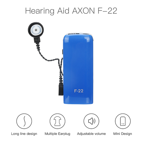 Hearing Aid Personal AXONF-22 sound amplifier ear Hearing Aid Ear Care Health Products Adjustable Hearing Aids for the Deaf ► Photo 1/1