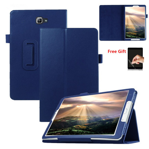 360 Rotating Case for Samsung Galaxy Tab A A6 10.1 2016 T585 T580 SM-T580 T580N PU Leather Slim Funda for samsung t580 Case+Film ► Photo 1/6