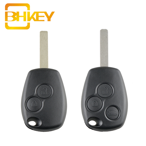 BHKEY For Renault Key Shell 2/3 Buttons Car Remote Key Fob Case For Renault Clio Modus Vauxhall Movano Vivaro 2005-2012 ► Photo 1/5