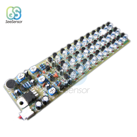 RGB Voice Control Level Indicator Sound Level Indicator Module Electronic Production Kit 3 Sections 10 Point LED Red Blue Green ► Photo 1/6