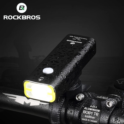 ROCKBROS Waterproof Bike Headlight MTB Bicycle Front Lamp Rechargeable Bicycle Light Cycling Riding Flashlight Bike Accessories ► Photo 1/6