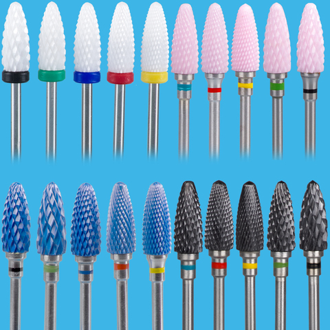 Milling Cutter for Manicure Nail Drill Bits  Corundum Mill Cutters Pedicure Bit Nail Nozzles Removing Gel Varnish Accessories ► Photo 1/6