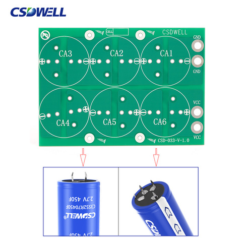 CSD-033 6S 220F 350F 360F 400F 450F 500F 600F Ultracapacitor Balancing Borad ► Photo 1/5