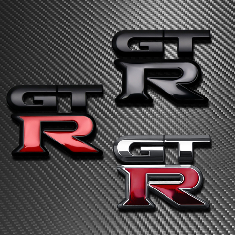 Car Styling 3D Metal Body GTR Emblem Sticker Decal For Nissan Tiida Teana Skyline Juke X-trail Almera Qashqai 350Z 370Z 240SX ► Photo 1/6