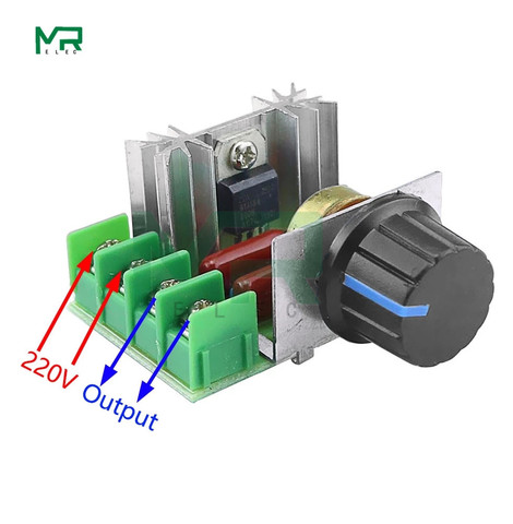 AC 220V 2000W SCR Voltage Regulator Dimming Dimmers Motor Speed Controller Thermostat Electronic Voltage Regulator Module ► Photo 1/6