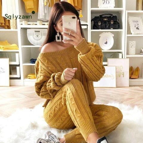 Brown 2 Piece Tracksuit Women  Brown Two Piece Legging Set