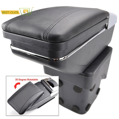 XUKEY For Ford Focus 2005 - 2011 Central Console Box Arm Rest Leather Black Armrest 2007 2008 2009 ► Photo 1/5