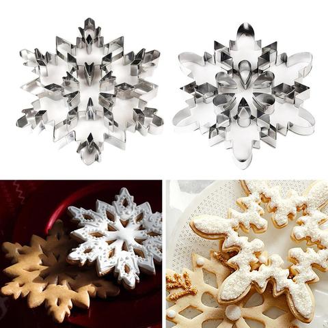 Stainless Steel Snowflake Cookie Cutter Biscuit Pastry Cake Mold Baking Tool 2022 ► Photo 1/6