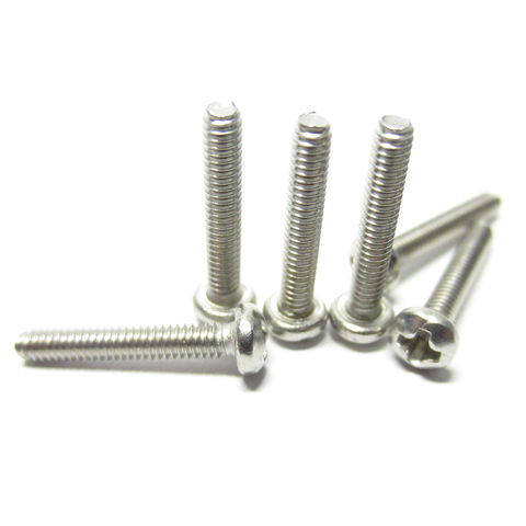 50Pcs M2 M2.5 M3 M4  ISO7045 DIN7985 GB818 304 Stainless Steel Cross Round Head Bolts Phillips Screws ► Photo 1/5