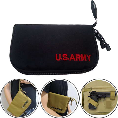Tactical Pistol Carry Bag Gun Case Portable Holster Military Handgun Carrier Pouch Soft Protection Gun Accessories Hunting ► Photo 1/6